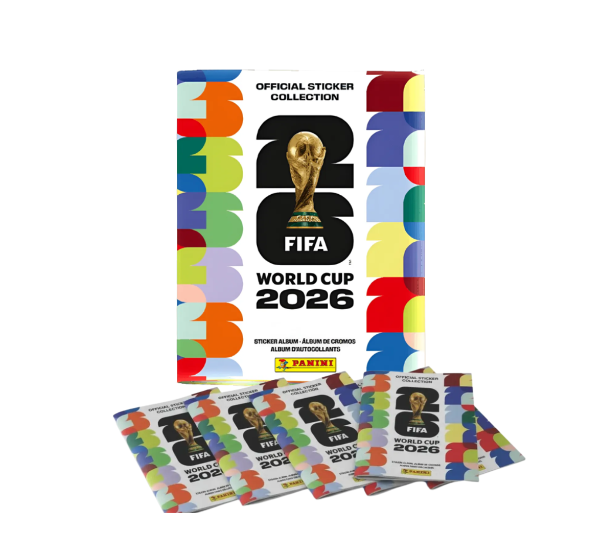 Álbum Oficial Panini Copa do Mundo 2026 (capa brochura) + 30 pacotes de figurinhas